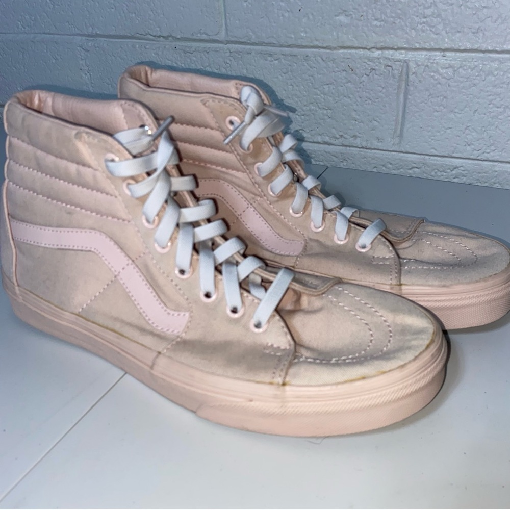 Vans Sk8-Hi Mono Canvas sneakers in the "Peach Blush" Retro Powder Pink Men’s 9
